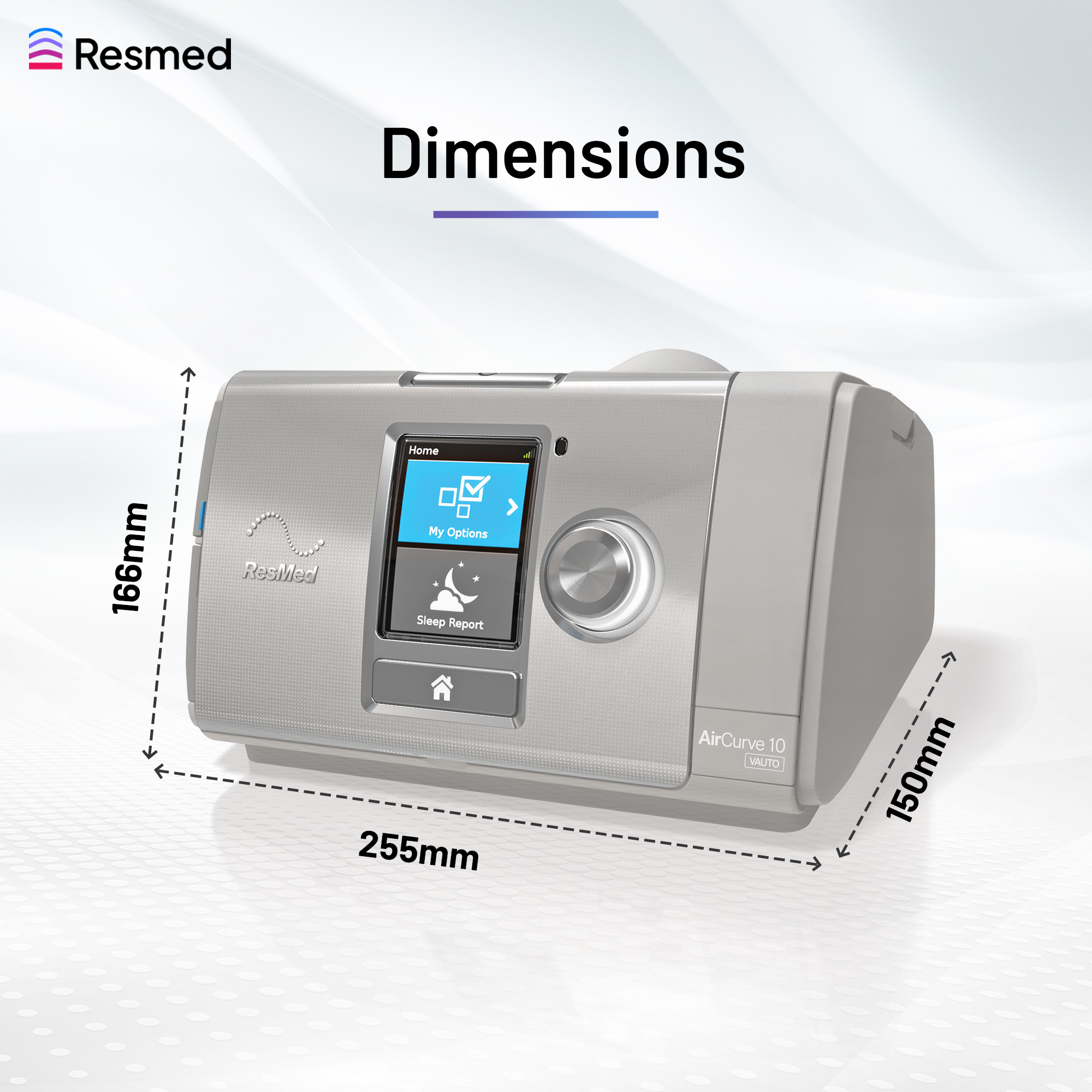 AirCurve™  10 VAuto - Tripack - 4G (with humidifier and climateline tube)