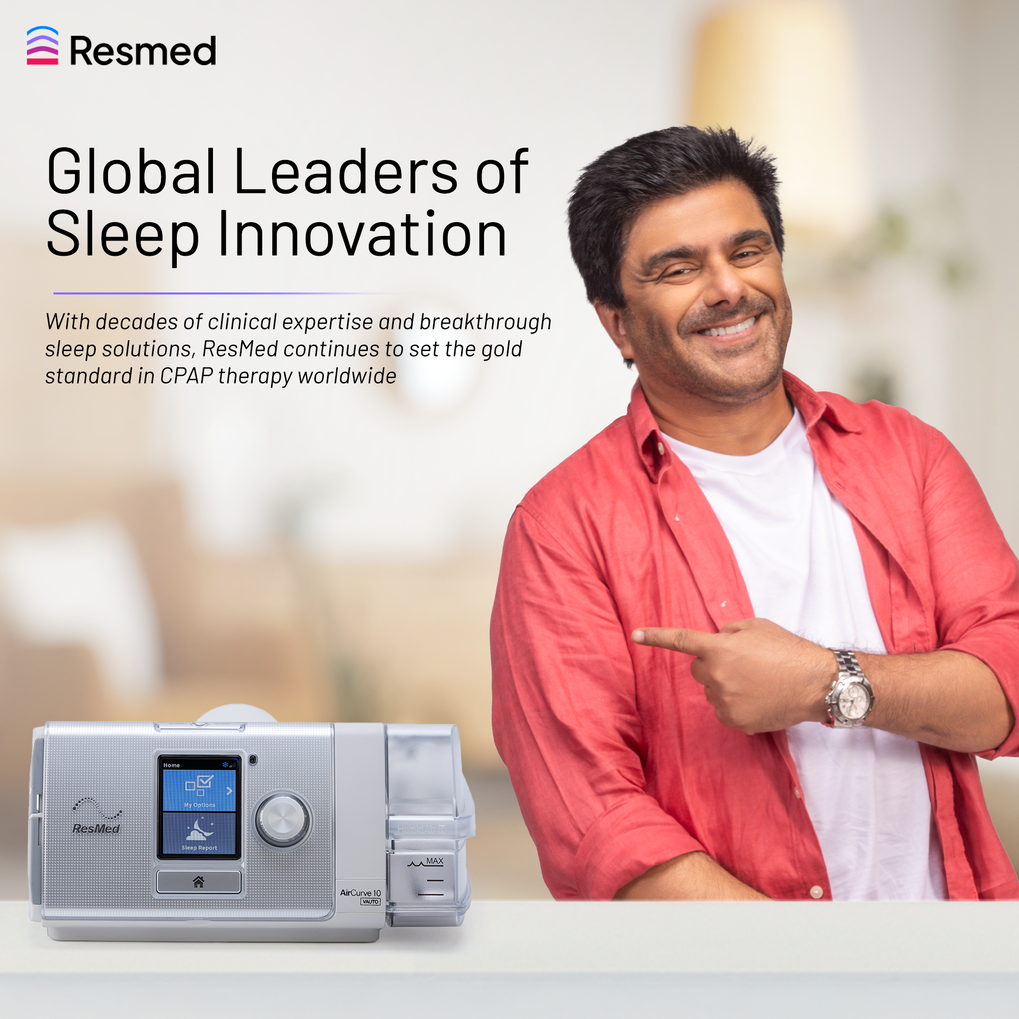 AirCurve™  10 VAuto - Tripack - 4G (with humidifier and climateline tube)